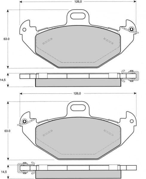 SOODUS!!! Piduriklotside komplekt tagumine Renault Laguna I