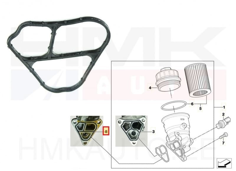 SOODUS!!! Õlifiltri korpuse tihend OEM Mini 1,6 16v -07