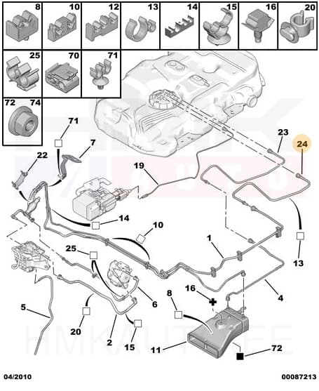 Kütusetoru OEM Jumpy/Expert III 2007-