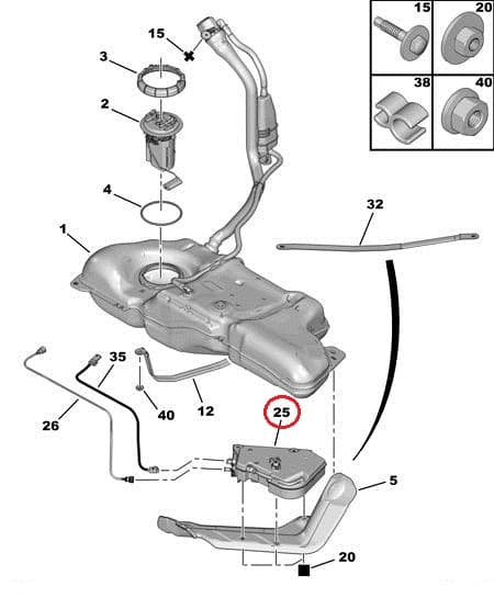 FAP filtri lisaaine paak OEM Citroen/Peugeot