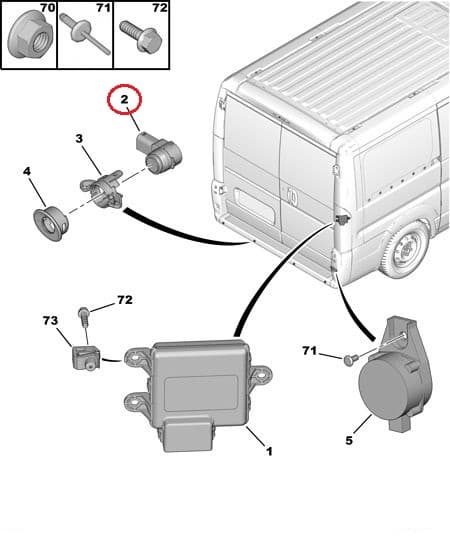 Parkimisandur OEM Jumper/Boxer/Ducato/Nemo -2016