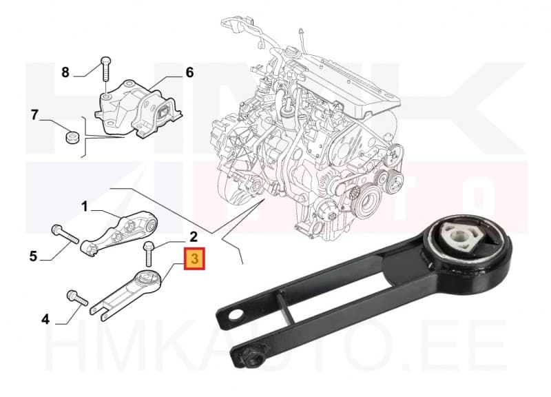 Mootoripadi tagumine Fiat Ducato 2,0/2,3JTD 2011-