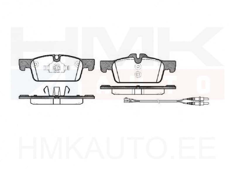 Piduriklotside komplekt eesmine Peugeot 508