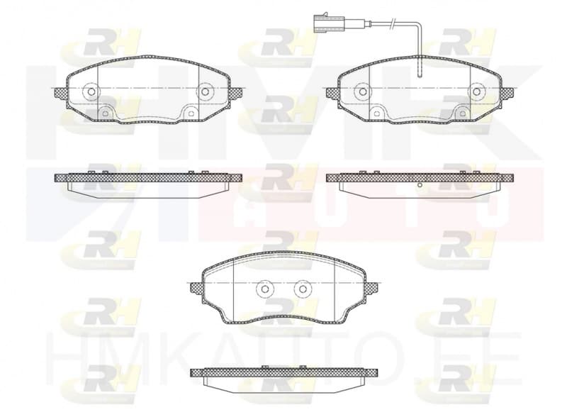 Piduriklotside komplekt tagumine Ducato MCA 2021- 15" (elektr. seisupidur)