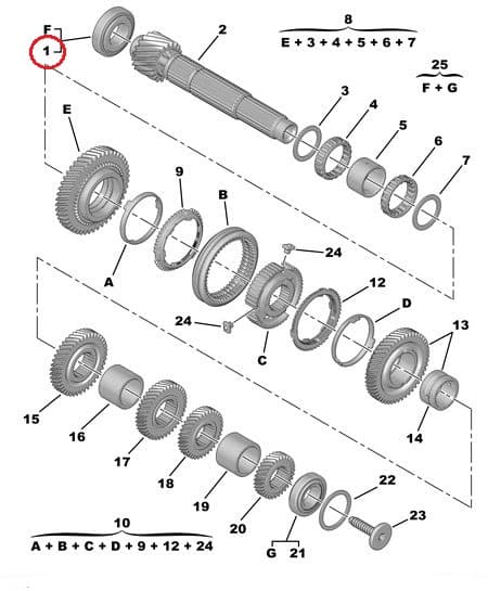 Käigukasti laager OEM Citroen/Peugeot