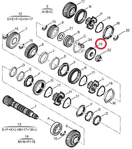 5-käigu hammasratas 31H (53X31) OEM Jumper/Boxer/Ducato -2006