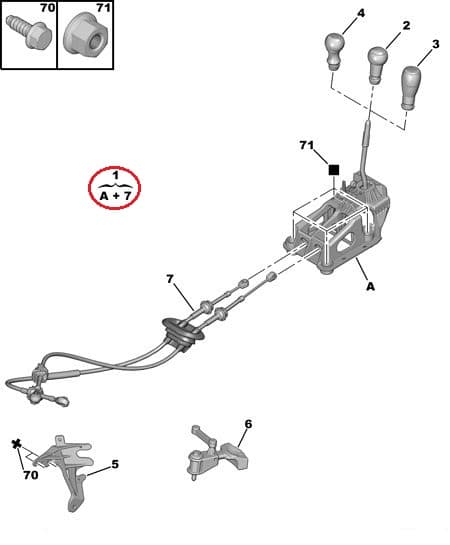 SOODUS!!! Käigukang kulissi ja trossidega Citroen C2/C3 MA 1,4HDI DV4