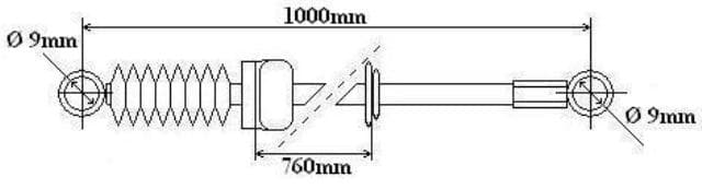 Käiguhoovastiku tross Citroen Jumper/Peugeot Boxer 1.9D 760/1000
