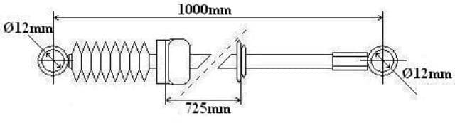 Käiguhoovastiku tross Citroen Jumper/Peugeot Boxer 1.9D 725/1000