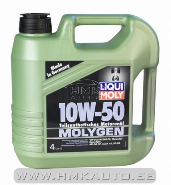 MOLYGEN 10W50 poolsünt.mootoriõli 4L