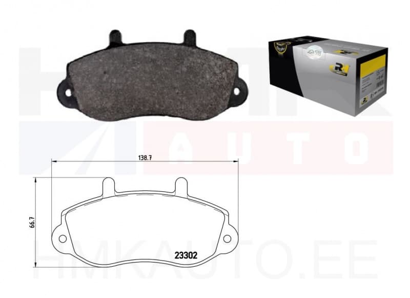 SOODUS!!! Piduriklotside komplekt eesmine Renault Master II