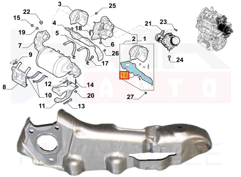 Turbo tihend Renault 1,6dCi R9M
