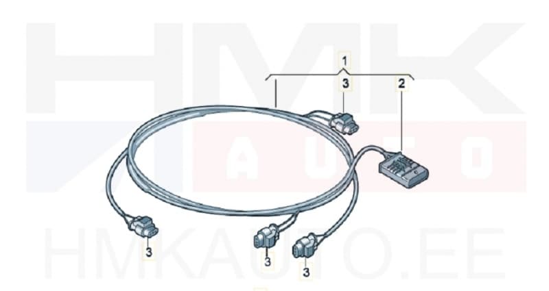Parkimisandurite juhtmestik tagumine OEM VW Crafter /MB W906