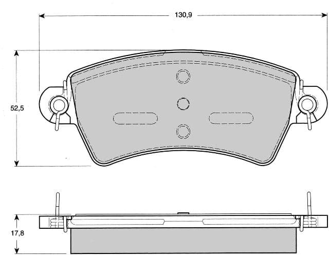 Piduriklotside komplekt eesmine Peugeot 206/306; Citroen Xsara