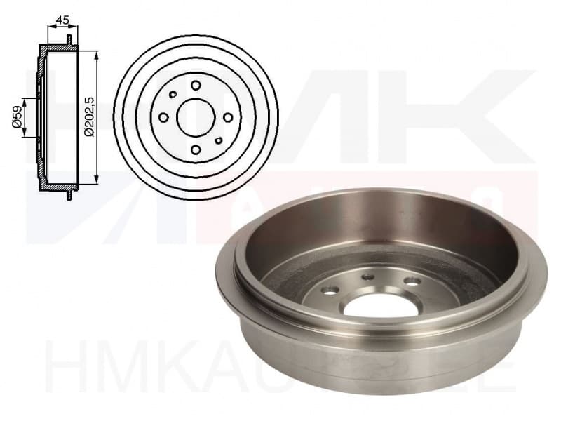 Piduritrummel Fiat Fiorino/Qubo/Panda/Punto