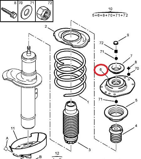 SOODUS!!! Amortisaatori padi eesmine Partner/Berlingo/Xsara/ZX (ilma roolivõimendita)
