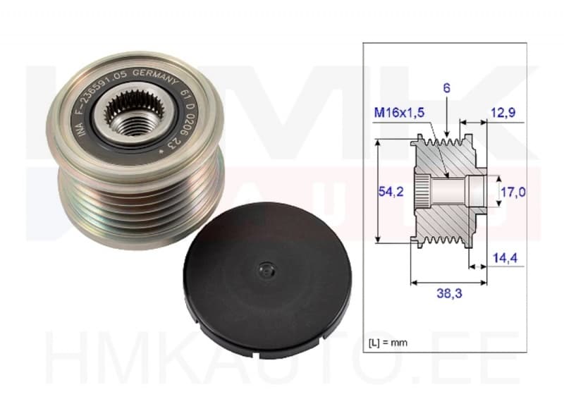 Generaatori sidur Citroen/Peugeot/Fiat/Opel/Nissan 6 soont