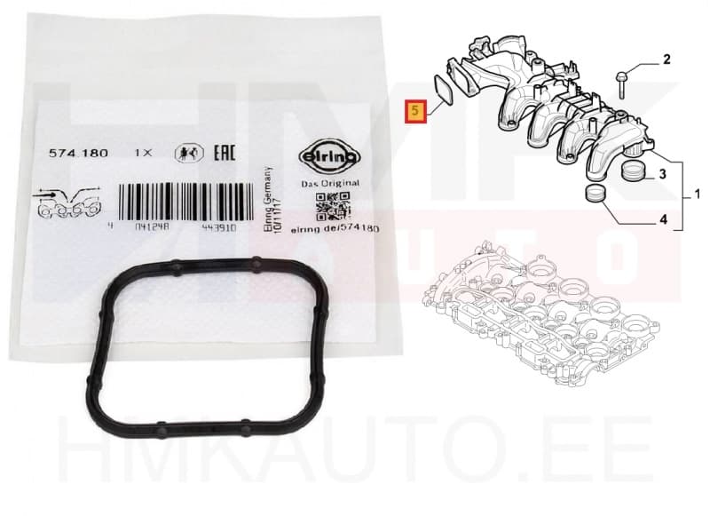 SOODUS!!! Sisselaskekollektori tihend Citroen/Peugeot/Ford 1,6HDi