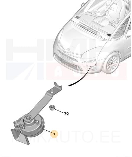 Signaali pasun OEM Citroen/Peugeot