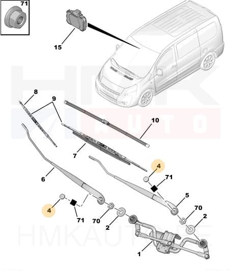 Kojamehe varre mutri kate OEM Expert/Jumpy