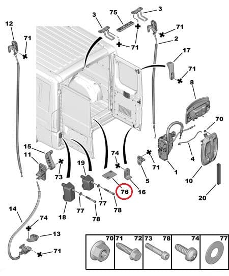 Tagaukse suunaja vastusplaat OEM Jumper/Boxer/Ducato 2006-