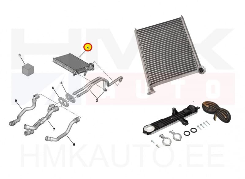 Salongiradiaator Peugeot 508