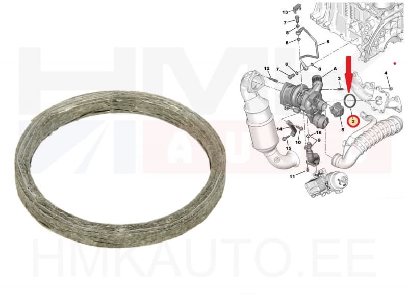 Turbo tihend Citroen/Peugeot/Mini 1,6 EP6  54,5x63x5,5