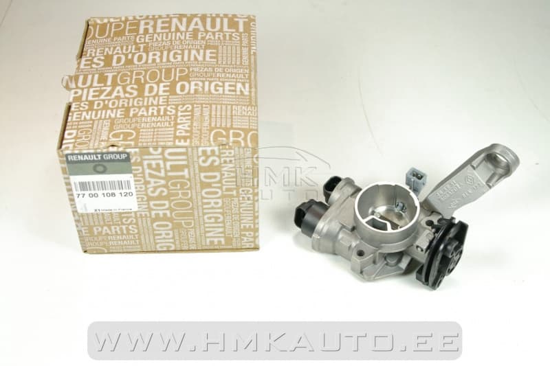 SOODUS!!! Drosselklapp OEM Renault 1,2 8V D7F (koos tühikäigu klapi ja temperatuuri anduriga)