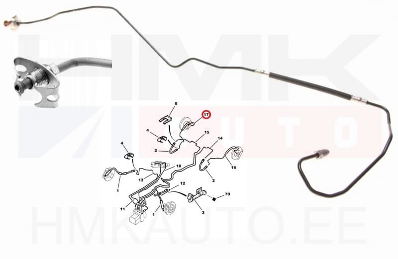 Piduritoru tagumine parem Citroen C4 Picasso