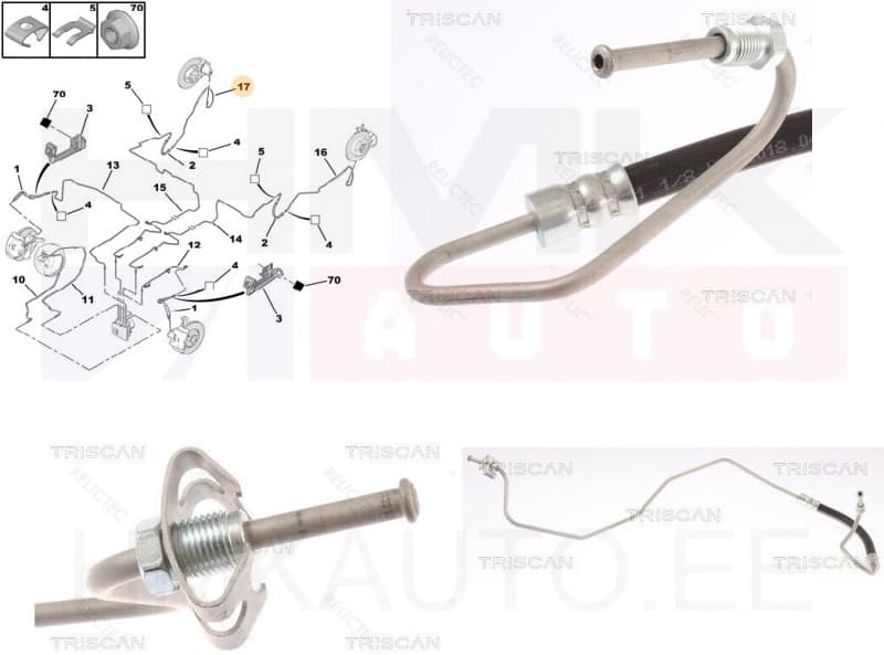 Piduritoru tagumine parem Peugeot 3008