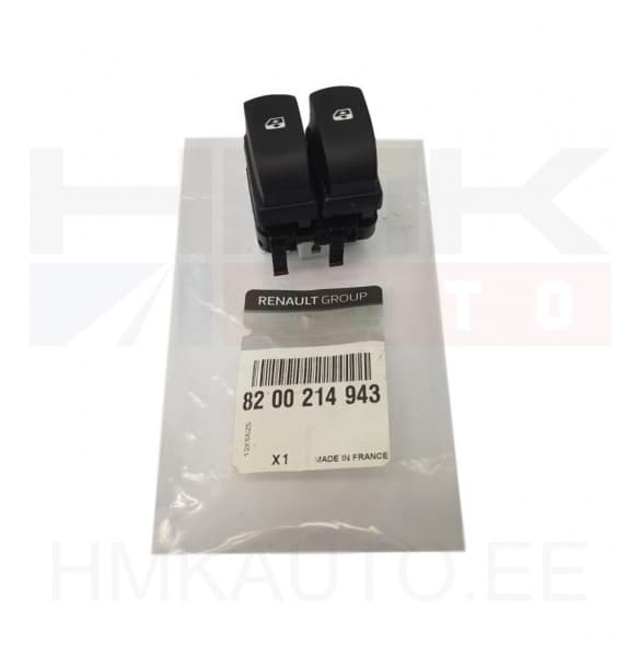 Klaasitõstuki lüliti vasak eesmine OEM Renault Clio III / Modus / Twingo II