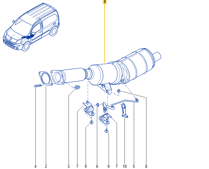 Tahmafilter(DPF/FAP) OEM Renult 1,5dCi