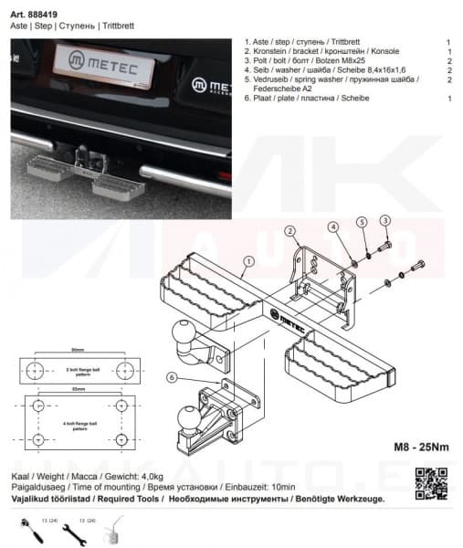 Astmeplaat haakekonksule