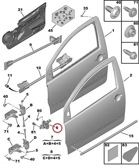 SOODUS!!! Uksepiiraja esiuksele OEM Citroen C2