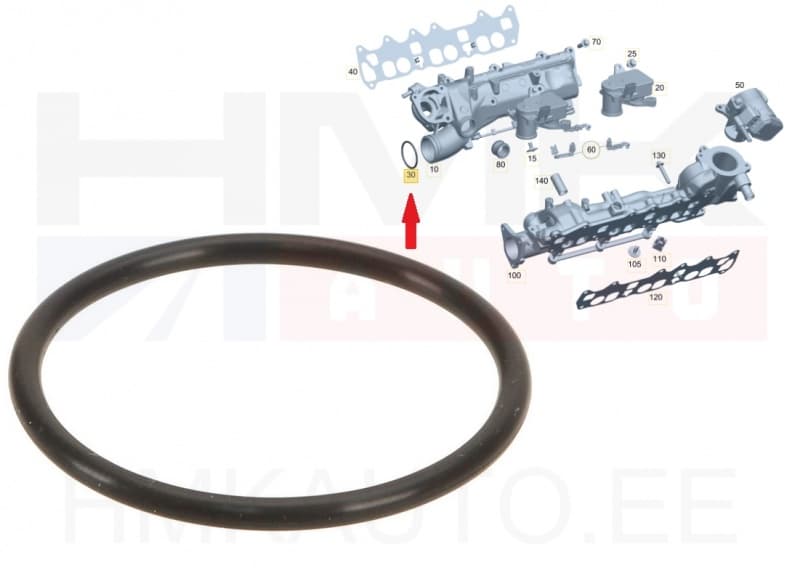 Sisselaskekollektori tihend OEM MB 3,0CDI (O-rõngas 48x3,5mm)