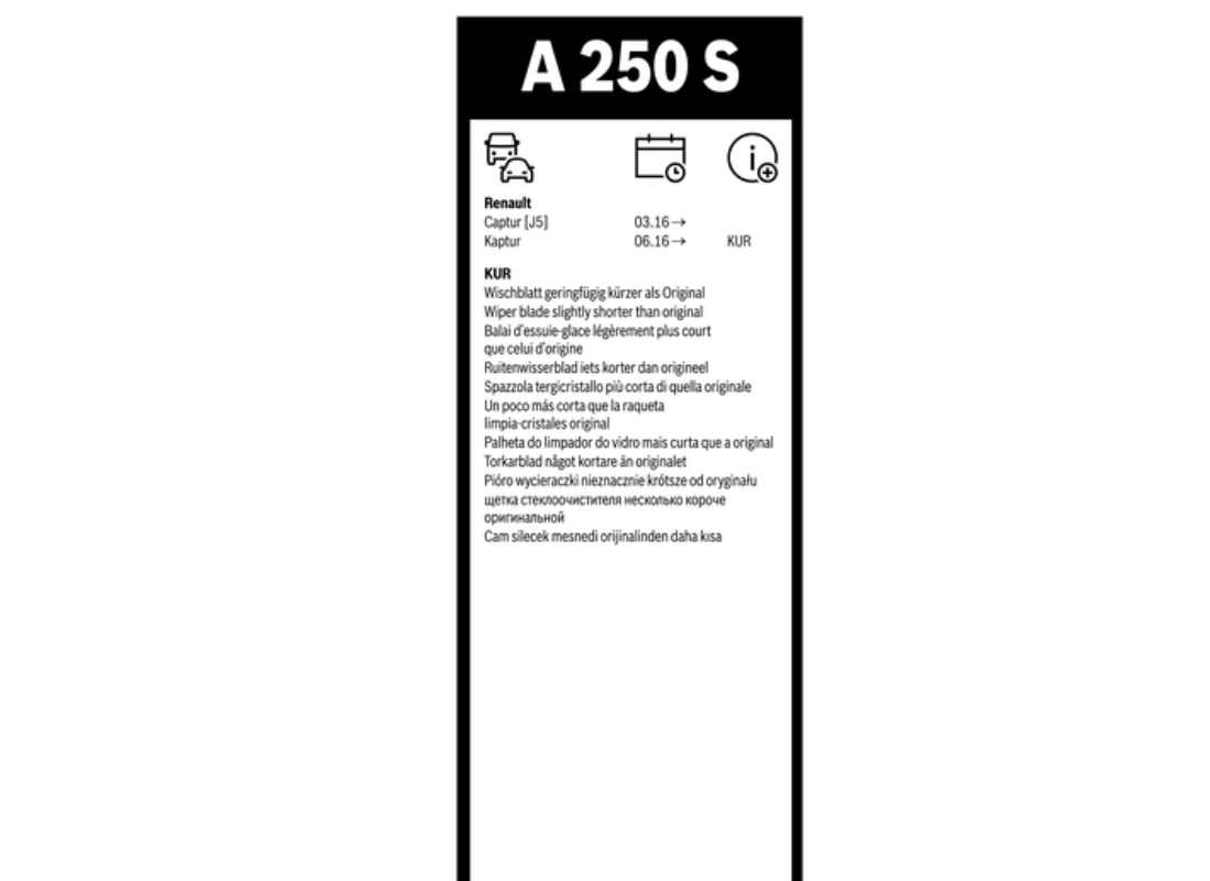 AEROTWIN klaasipühkijate komplekt Renault Captur 13-