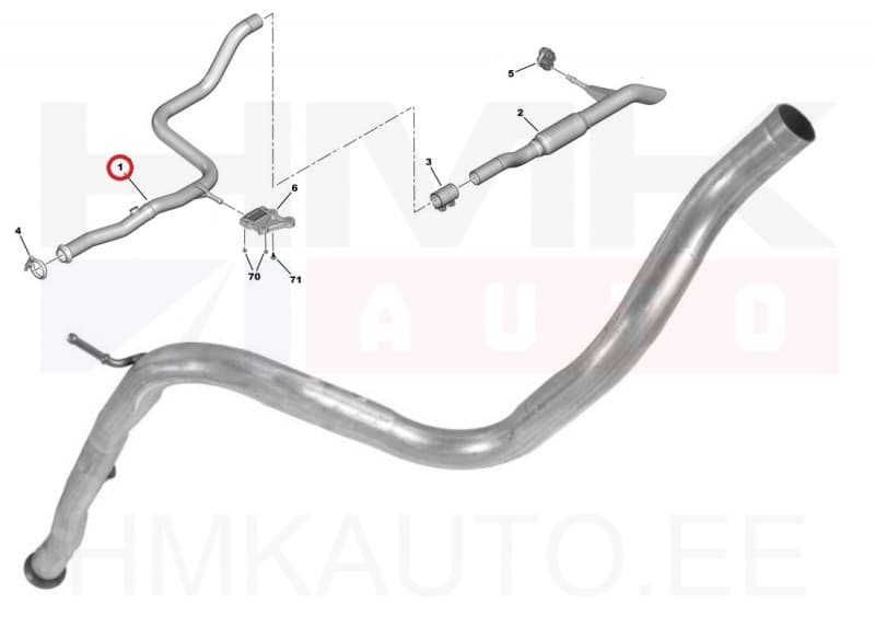 Summuti vahetoru Citroen Berlingo/Peugeot Partner III 1,6HDI 2008-
