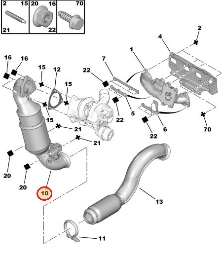 Katalüsaator Citroen/Peugeot