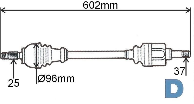 Veovõll komplektne vasak Citroen C5 2,2HDI (automaat)