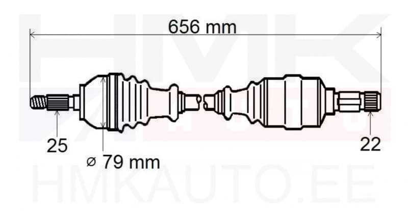 Veovõll komplektne vasak Nemo/Bipper/Fiorino/Qubo 1,4HDi 08-