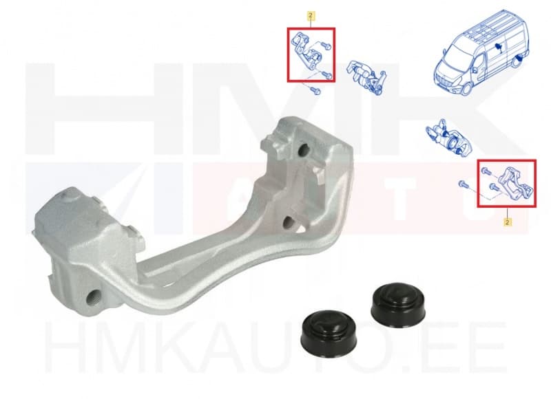 Pidurisadula raam (kelk) tagumine Renault Master 2010-