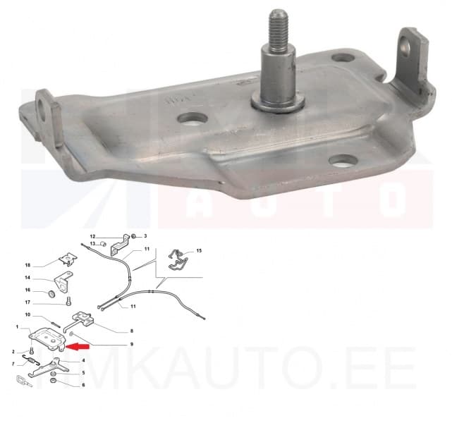 Seisupiduri liigendi kronstein OEM Jumper/Boxer/Ducato 2006-