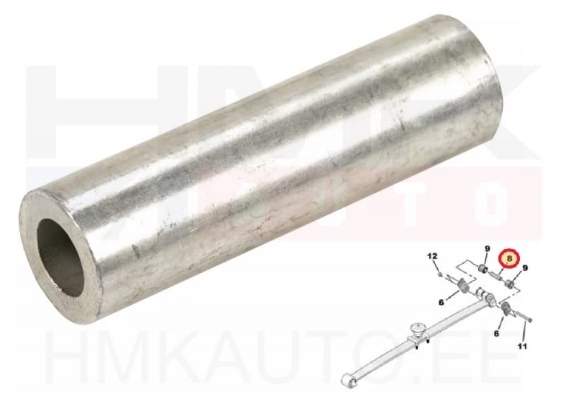 Lehtvedru kinnituspuksi hülss,  tagumine ülemine OEM Jumper/Boxer/Ducato 06-