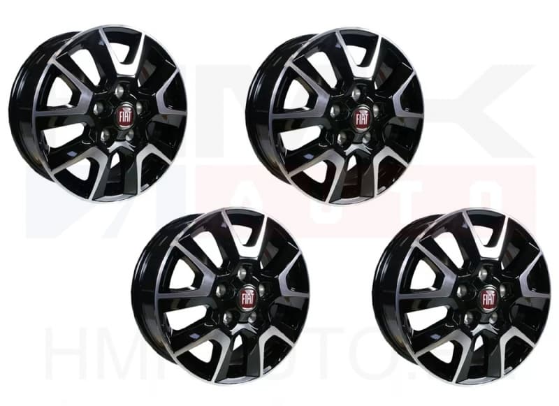 Valuvelgede komplekt (4tk.) 16"  OEM Ducato 2014-  5x118 ET68 (koos "FIAT" kapsliga)