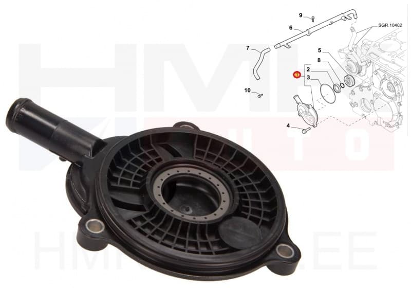 Karterituulutuse filtri kaas OEM Jumper/Boxer/Ducato 3,0HDI 2006-