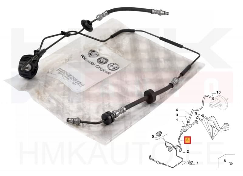 Sidurisilindri toru OEM Fiat Ducato 2,0D 2011- Euro5