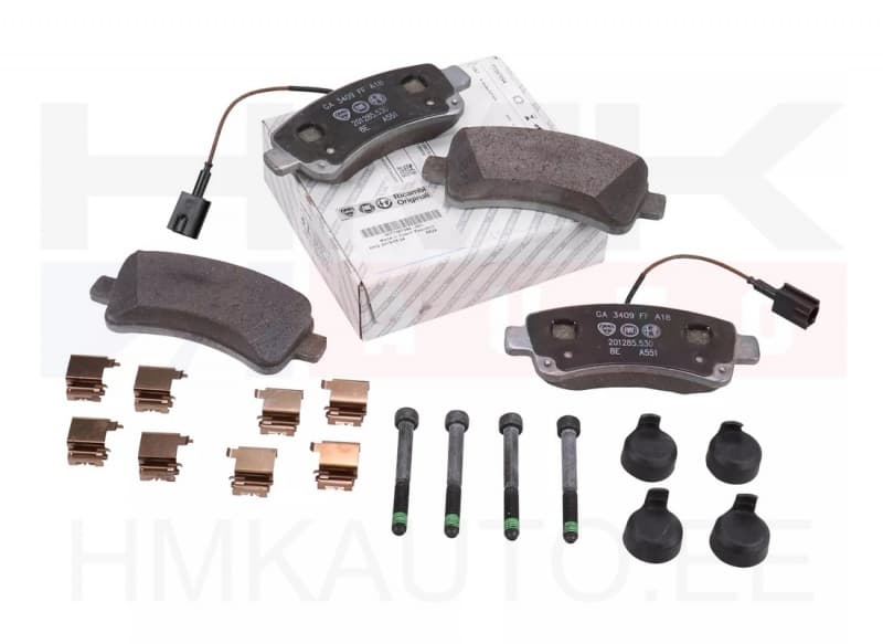 Piduriklotside komplekt tagumine OEM Jumper/Boxer/Ducato 2014- 16" (2 anduriga)