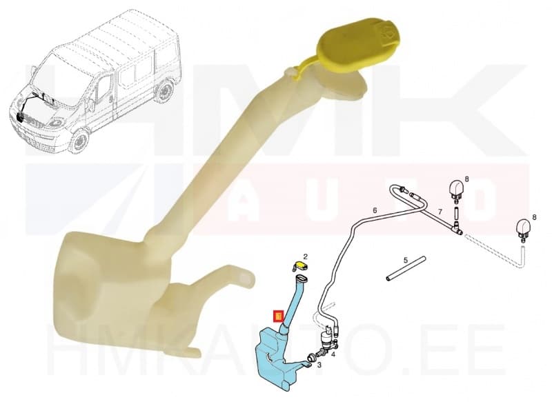 Klaasipesupaak Renault Trafic II