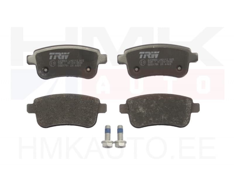 Piduriklotside komplekt tagumine Renault ZOE, Fluence, Megane III-IV, Clio V, Captur, Arkana