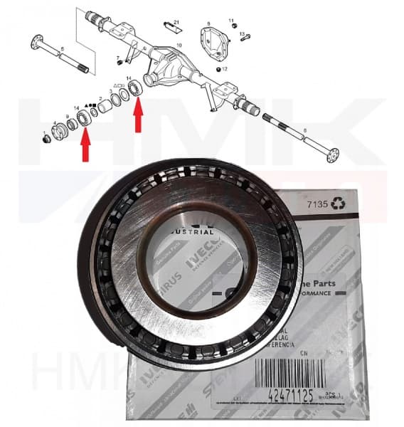 Reduktori laager OEM Iveco